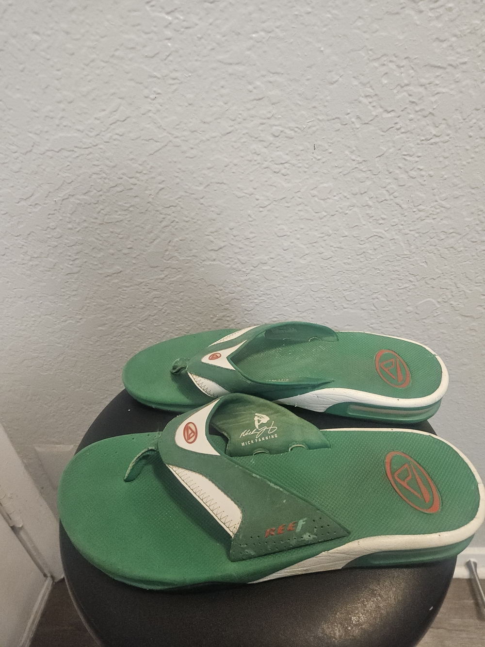 Reef Green Fanning Pregame Flip Flop Sandals